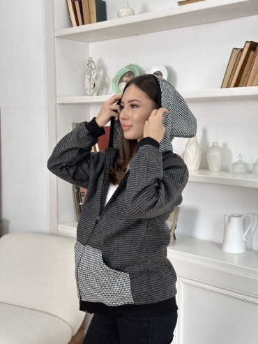 Бомбер Sweetmama.kz серый