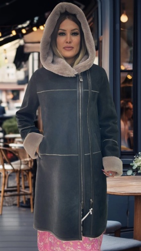 Дубленка Frank Collection черный