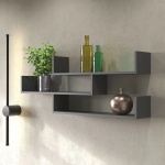 Полка 250723895, 112х18x60 см, графит