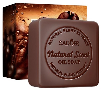 Кусковое мыло туалетное SADOER Natural Кофе 1 шт