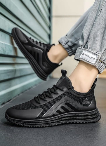 Кроссовки Fashion Мужские кроссовки — комфорт и стиль на каждый день черный