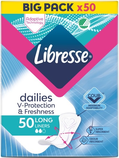 Libresse прокладки ежедневные Long Liners 50 шт