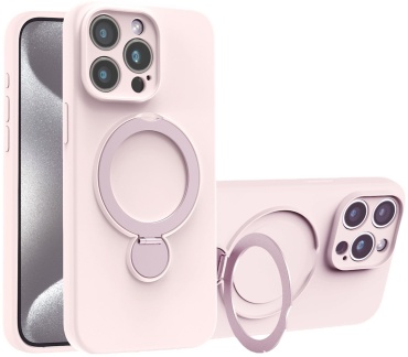 Чехол DEPREMIOS для Apple iPhone 15 Pro розовый