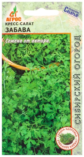 Агрос салат Семена Кресс-салат «Забава», 1 г, «Агрос»