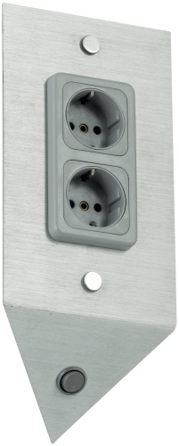 Розетка TRICALA 2 89716, серый