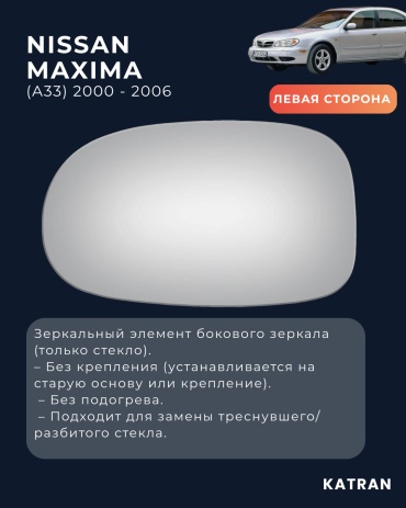 Стекло зеркала левое Maxima 33