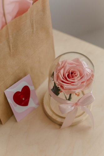 Frolova.flowers Роза в колбе 16 см женский набор