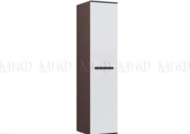 Распашной шкаф МИФ Ким, 50x223.6х52 см, белый, черный