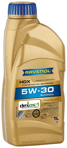 Синтетическое RAVENOL Моторное масло RAVENOL HDX 5W-30 5W-30 1 л