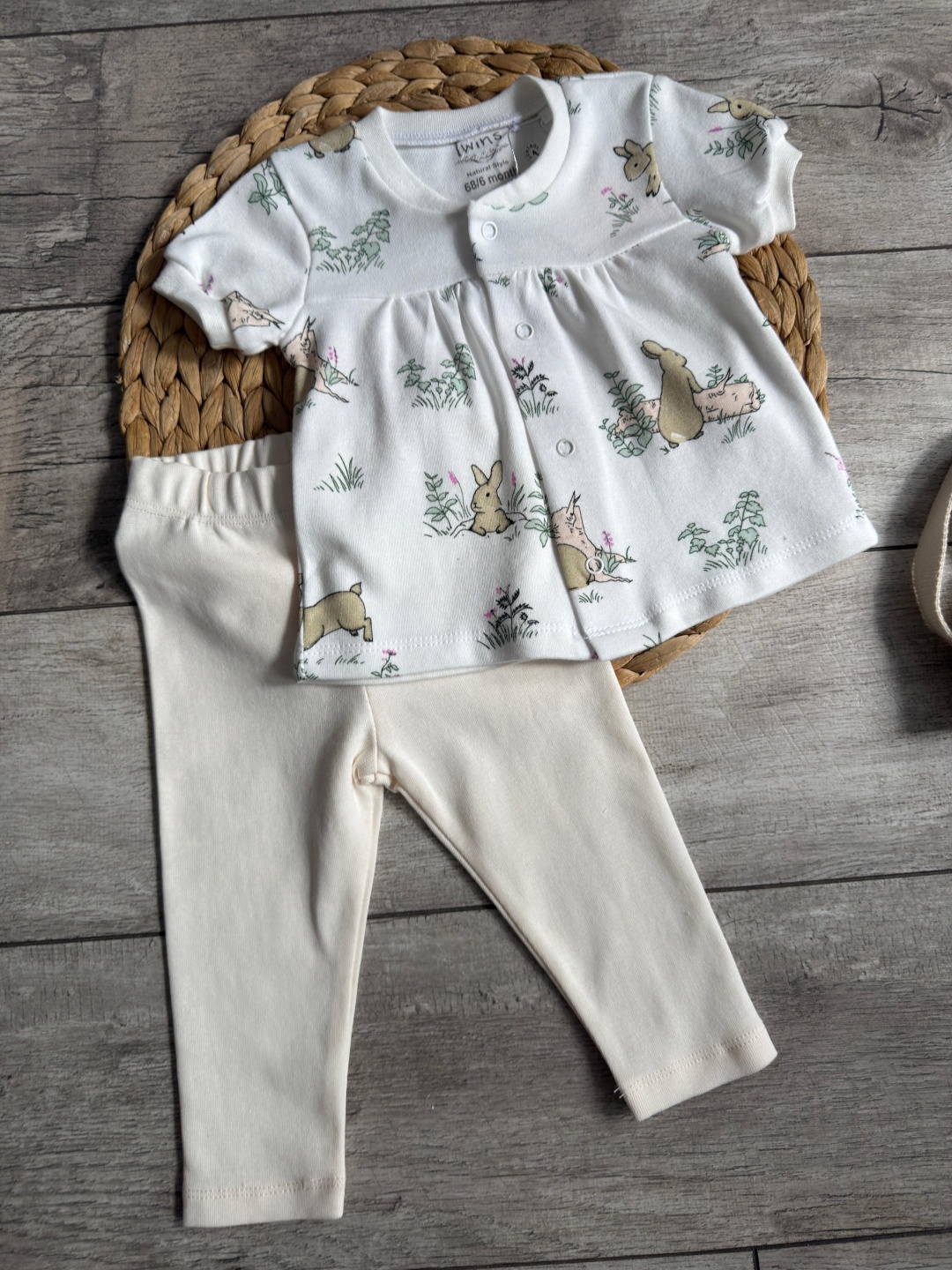 Комплект Twins Textile коричневый, белый, бежевый