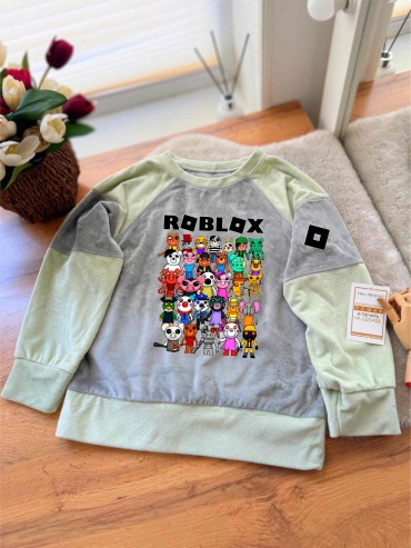 Свитшот TMH_TREND.KZ Роблокс Roblox серый