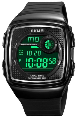 Кварцевые SKMEI 2208BKBK black-black полиуретан