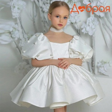 Нарядное платье Добрая белый