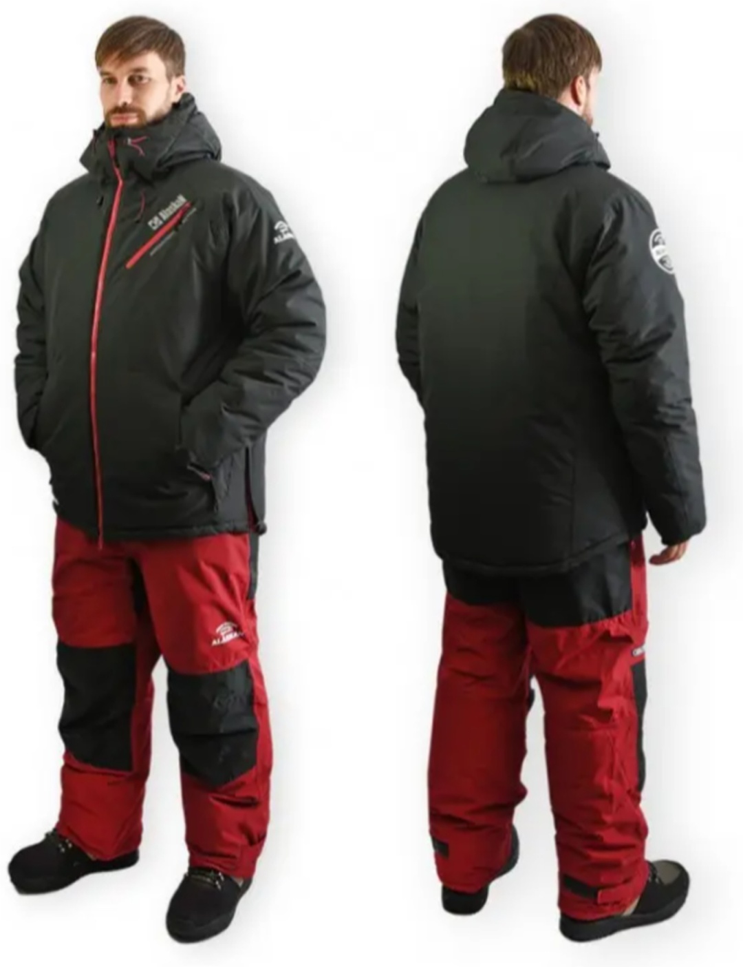 Спортивный костюм Alaskan серый, бордовый