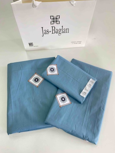 Комплект Jas-Baglan Абстракция 1.5-спальный хлопок, 1 наволочка: 50x70 см