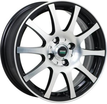 WorldWheels Megami MGM-2 bkf 6x15/4x114.3 D67.1 ET40 4 диска графит, серый, черный