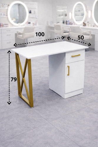 Royal Beauty стол белый 100х79 см
