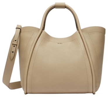 Сумка тоут Max Mara натуральная кожа грейдж