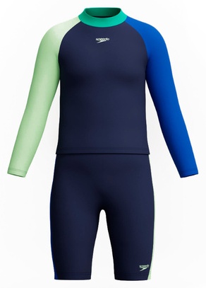Комплект Speedo темно-синий, светло-зеленый