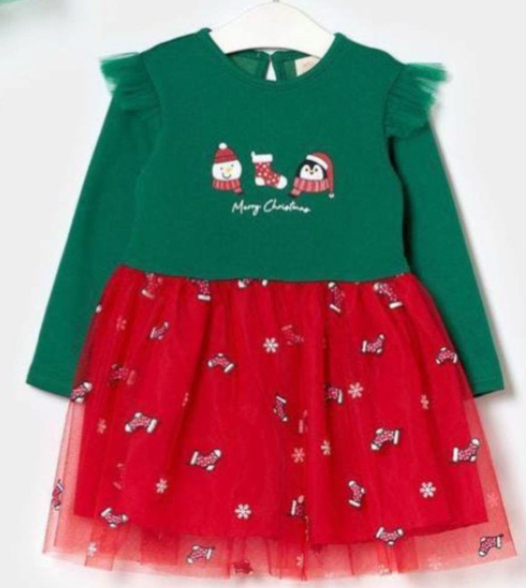 Нарядное платье Bupper Kids красный, зеленый