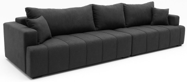 Диван F trade, 400х95 см, обивка микрофибра, серый