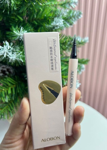 AloBon Waterproof Eyeliner подводка-фломастер черный Black