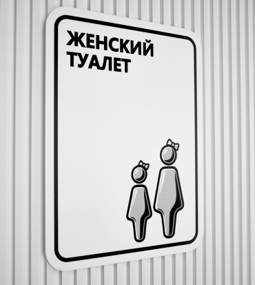 Табличка SIGNIQ Женский туалет 20x15 см