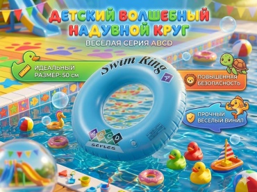Круг для детей кол-во мест: 1, синий