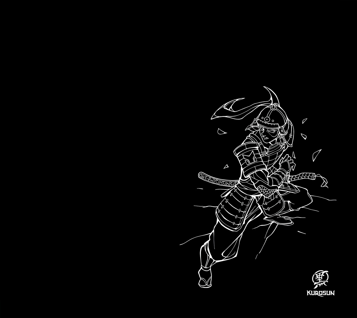 Коврик для мыши Kurosun Samurai 450x400x3 мм черный