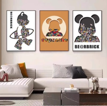 Постер BearBrick Collection 30x40 см
