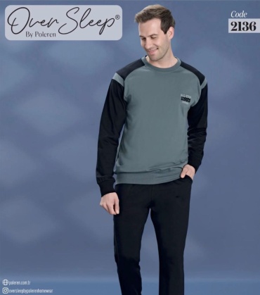 Пижама Over Sleep черный, бирюзовый