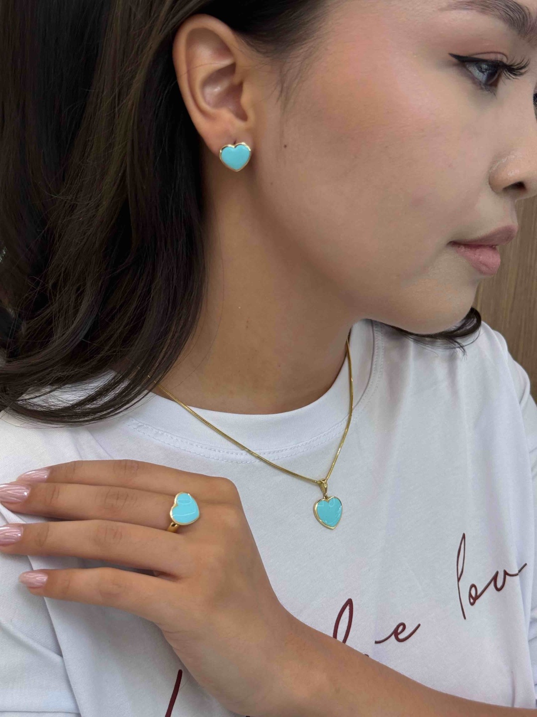 ZOLOTOTREND 892553578 вес 8.09 г золото, бирюза имитация