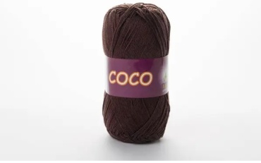 Моток Vita Cotton Coco 4322 Шоколад 240 м 50 г