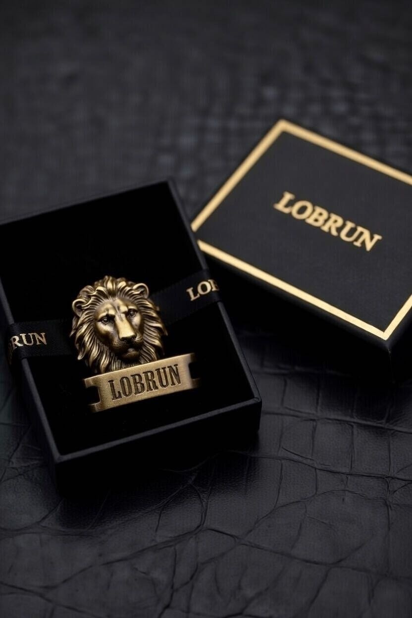 Брошь LOBRUN бронза, без вставок