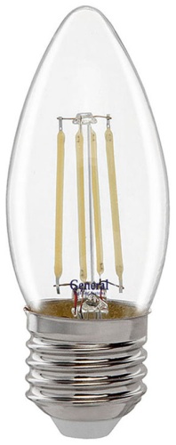 General Lighting Systems 10W E27, филаментная, холодный белый