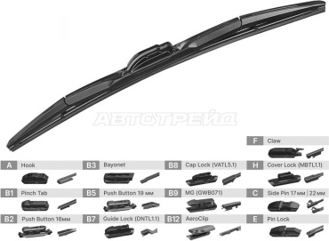 Щетка гибридная SAT ST-237-0018 450 мм, 1 шт