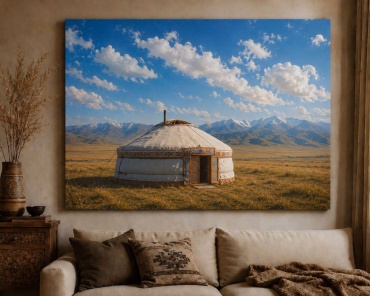 V&Ev картина Юрта 50x40 см