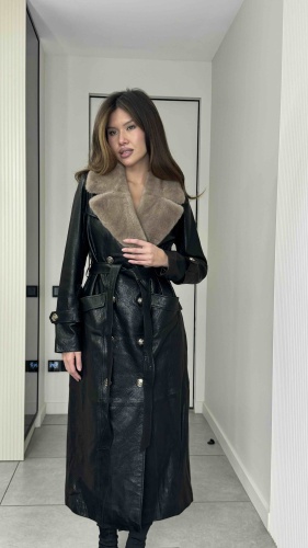 Тренчкот Idil Leather черный