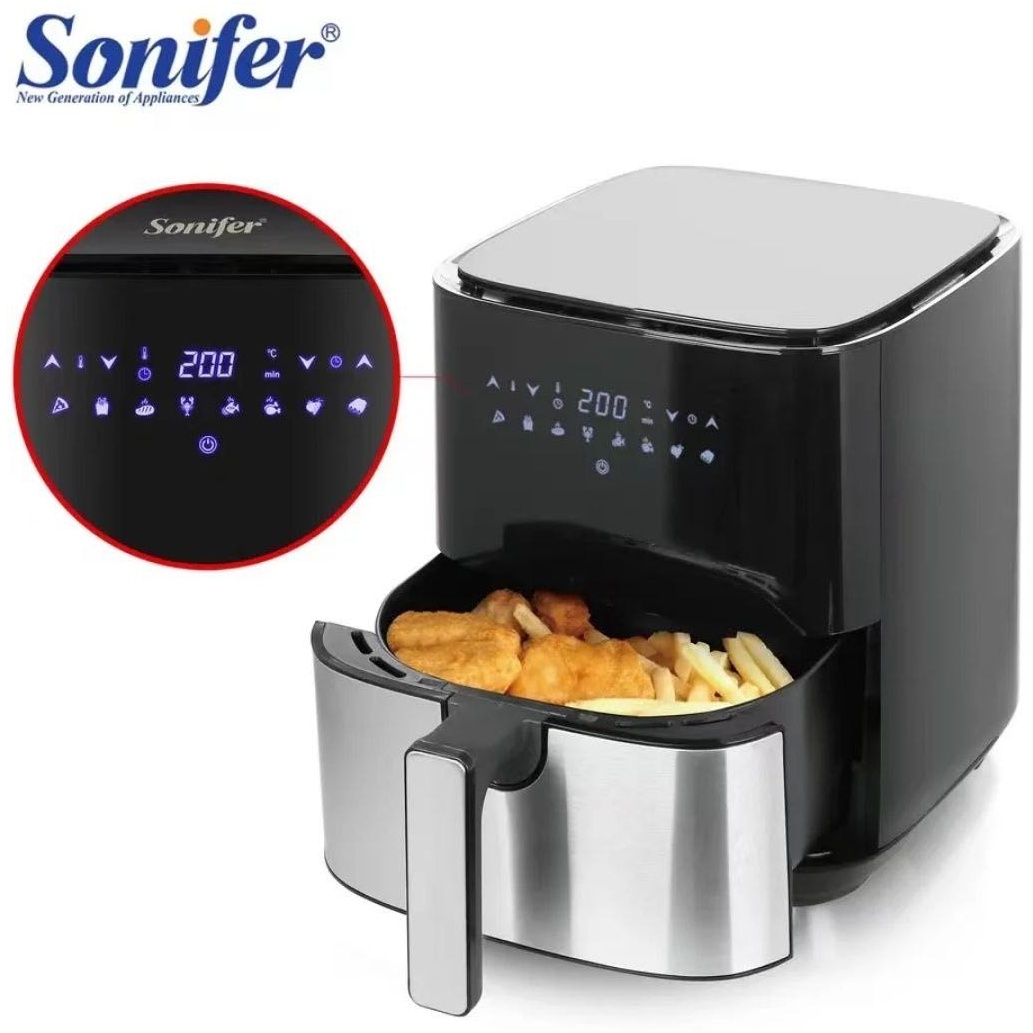 Аэрогриль Sonifer SF-1014 5 л черный, серый