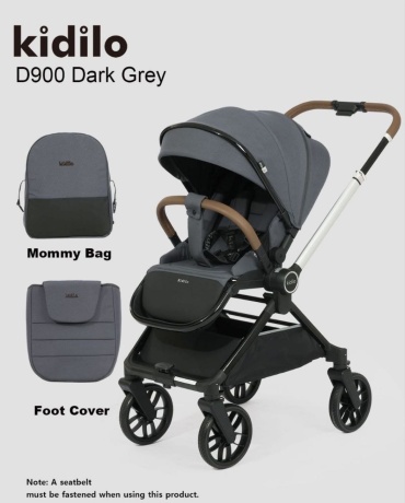 Коляска прогулочная Kidilo D900 S, темно-серый