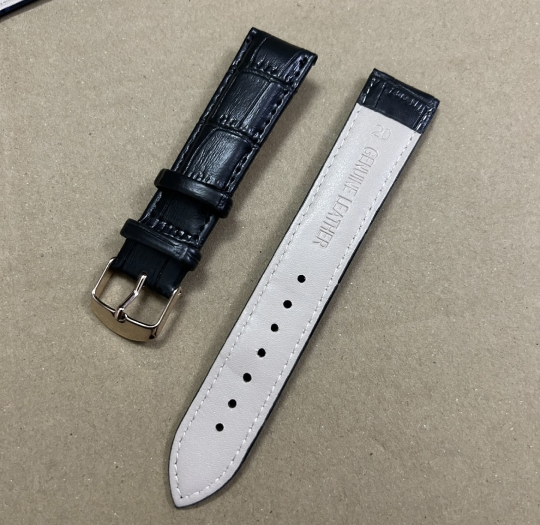 Ремешок Genuine Leather экокожа 20 x 12 мм