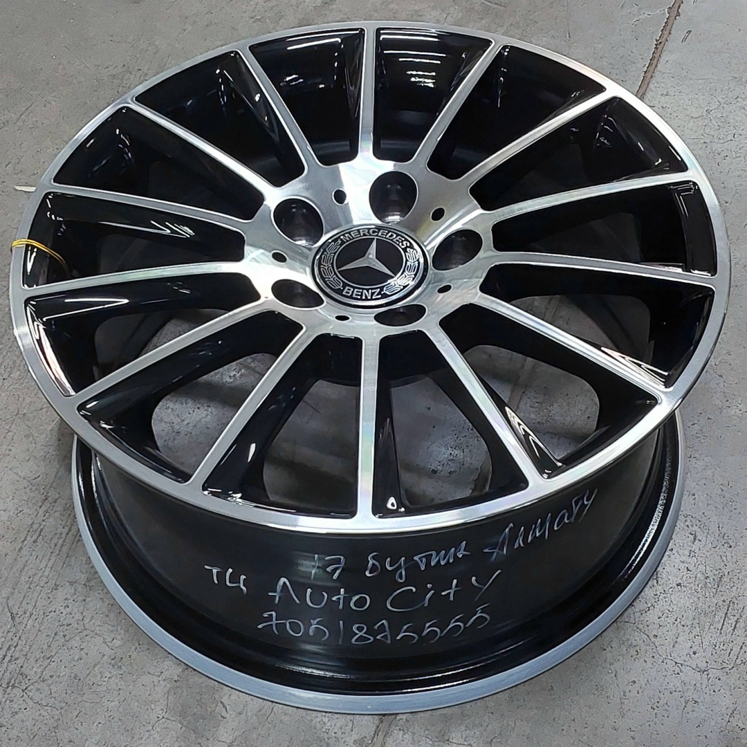 Black Series R16 M-BENS ТЦ АВТО СИТИ 17 БУТИК ARM.PRO.TEK 7x16/5x112 D66.6 ET35 4 диска черный, серебристый