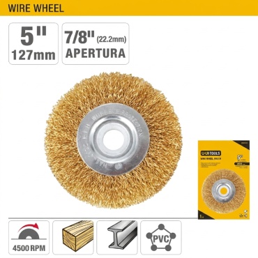 Uyustools шлифовальная щетка EBR005 127 мм, 1 шт