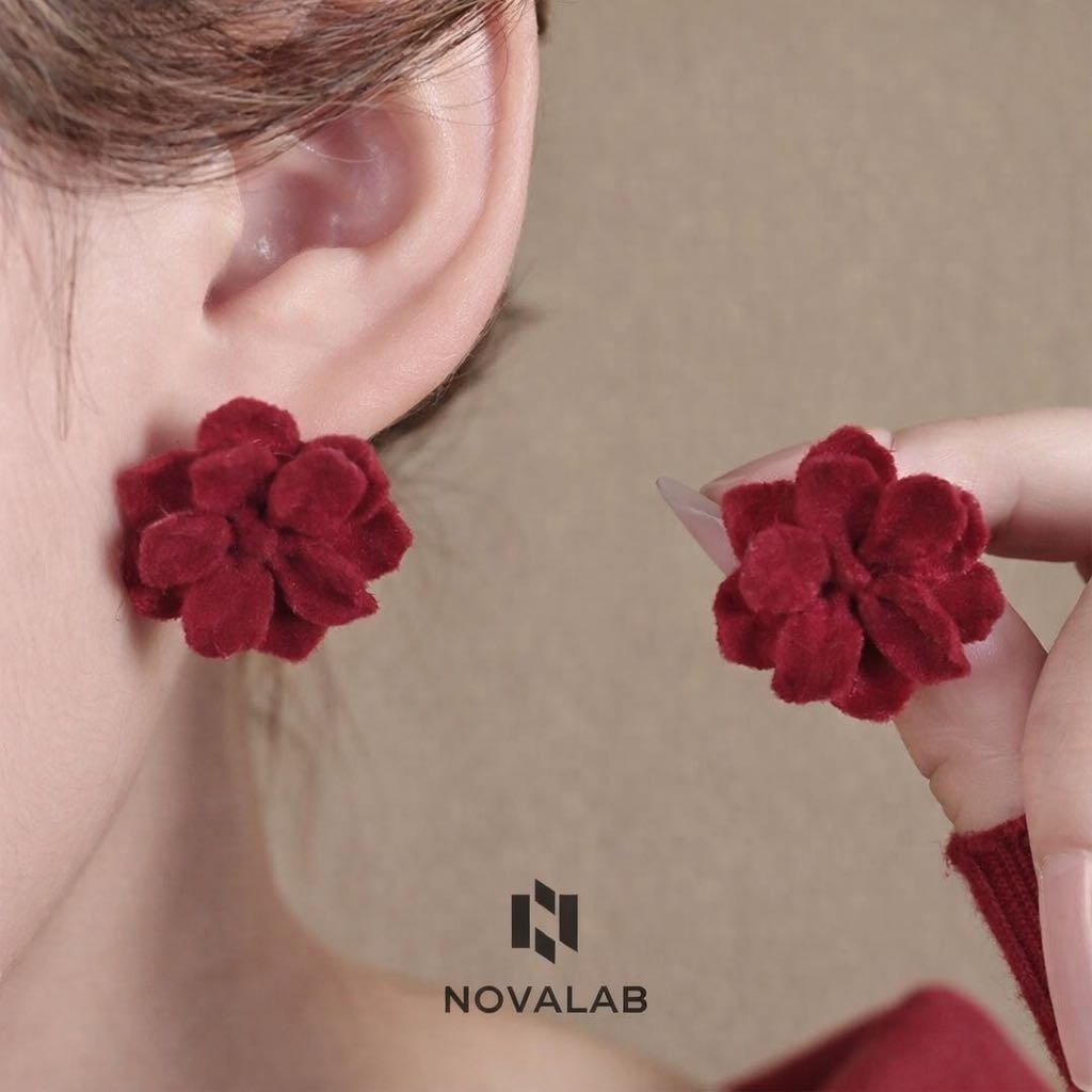 Серьги NOVALAB бижутерный сплав, аквамарин