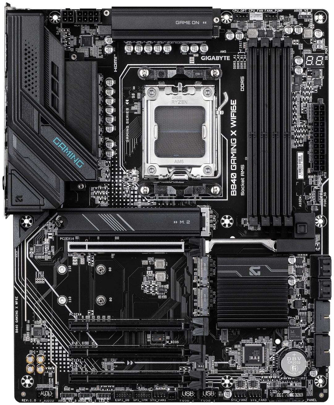 Материнская плата GIGABYTE B840 Gaming X WiFi6E