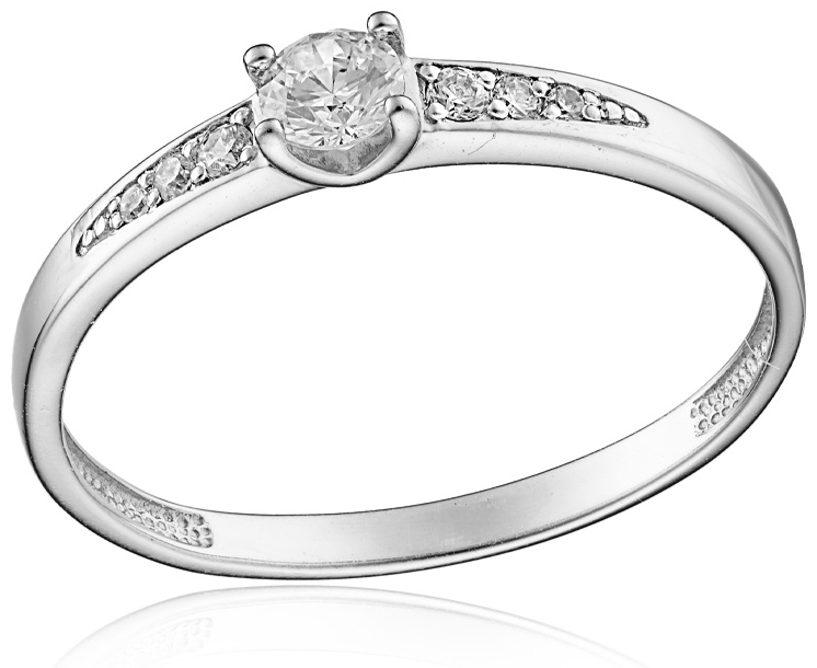 Lucente Silver RIN-LU-925-191952-165 размер 16.5 вес 0.758 г серебро, фианит
