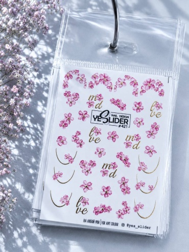 Yes Slider слайдеры Для маникюра #421 1 шт