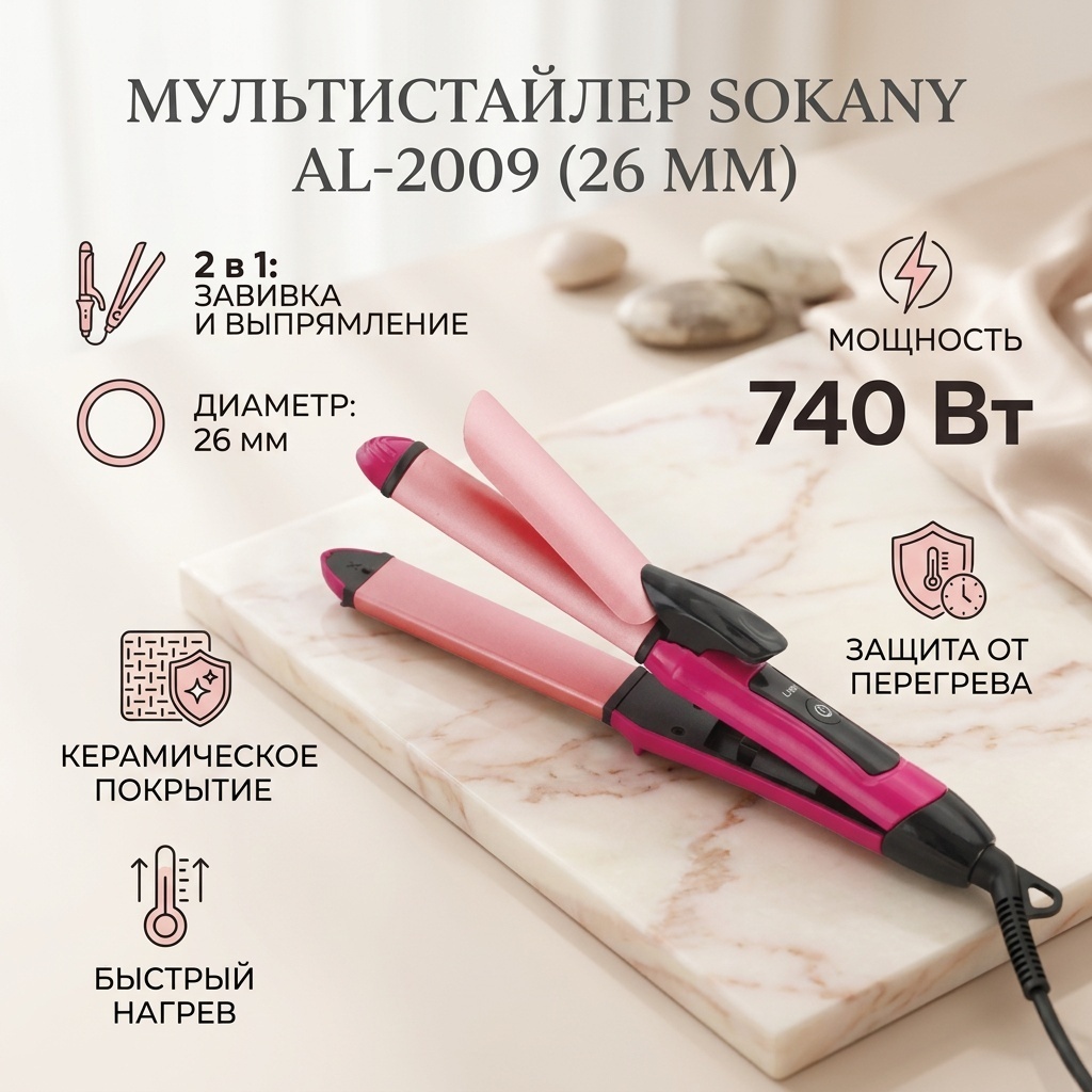 SOKANY AL-2009 мультистайлер 26 мм