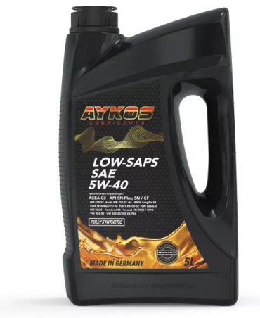 Синтетическое Aykos Lubricants Low Saps 5W-40 5 л