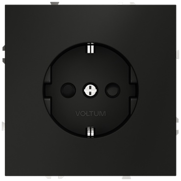 Розетка voltum VLS040208, черный